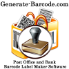 Post Office and Bank Barcode Label Software